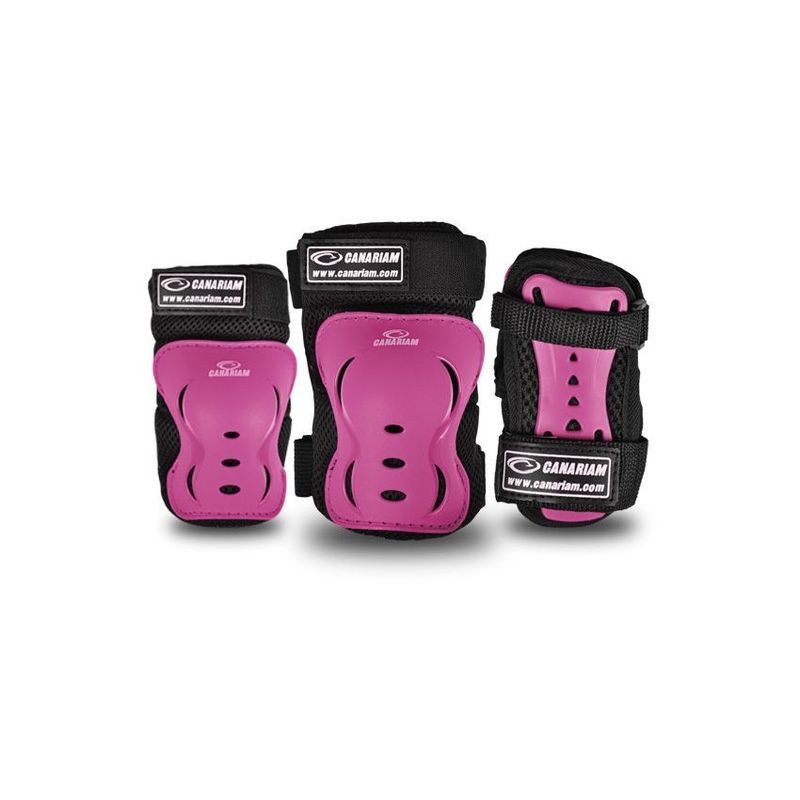 CANARIAM - Kit de Protección Para Patinaje Canariam C2 Fucsia Talla XS