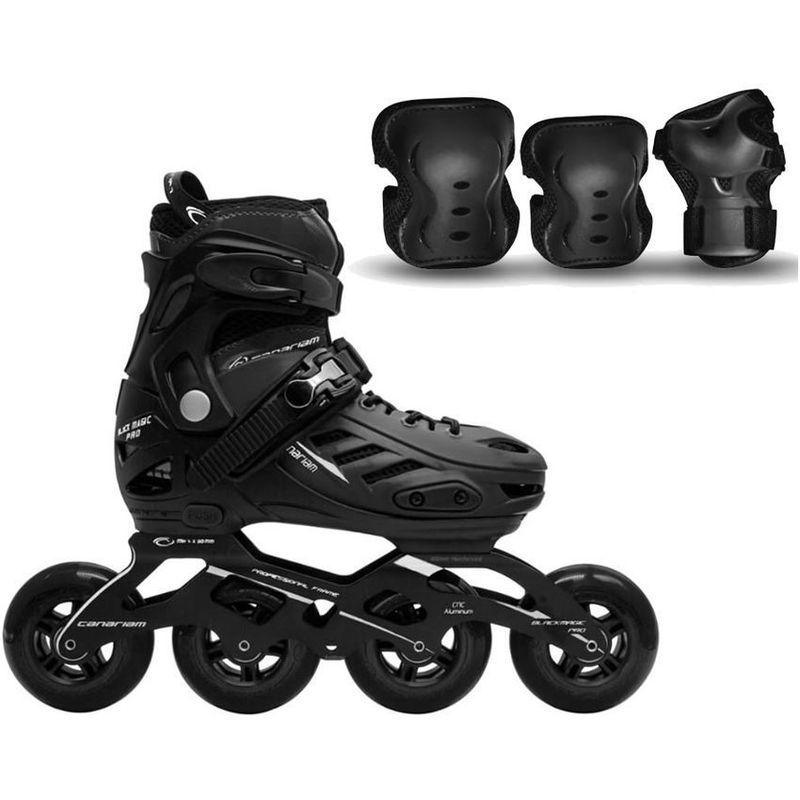 CANARIAM - Patines Canariam Blackmagic Pro Plus Negro  Kit C4 T35-38