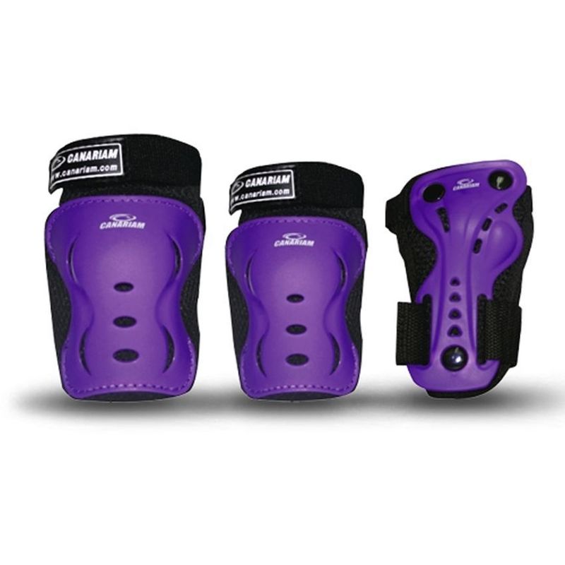 CANARIAM - Kit de Protección Para Patinaje Canariam C2 Morado Talla S