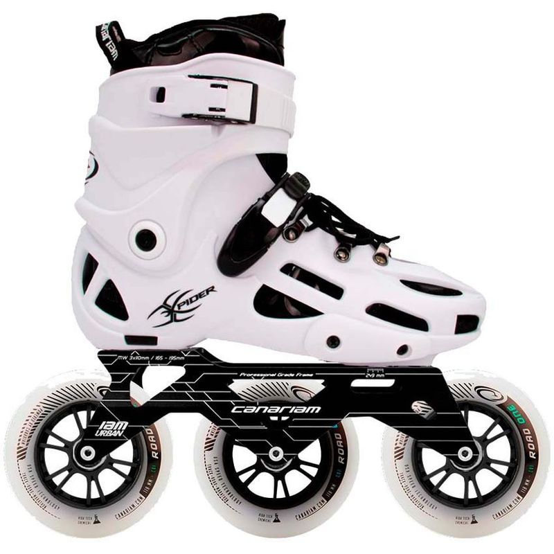 CANARIAM - Patines canariam xpider blanco chasis rex 3x110mm gris