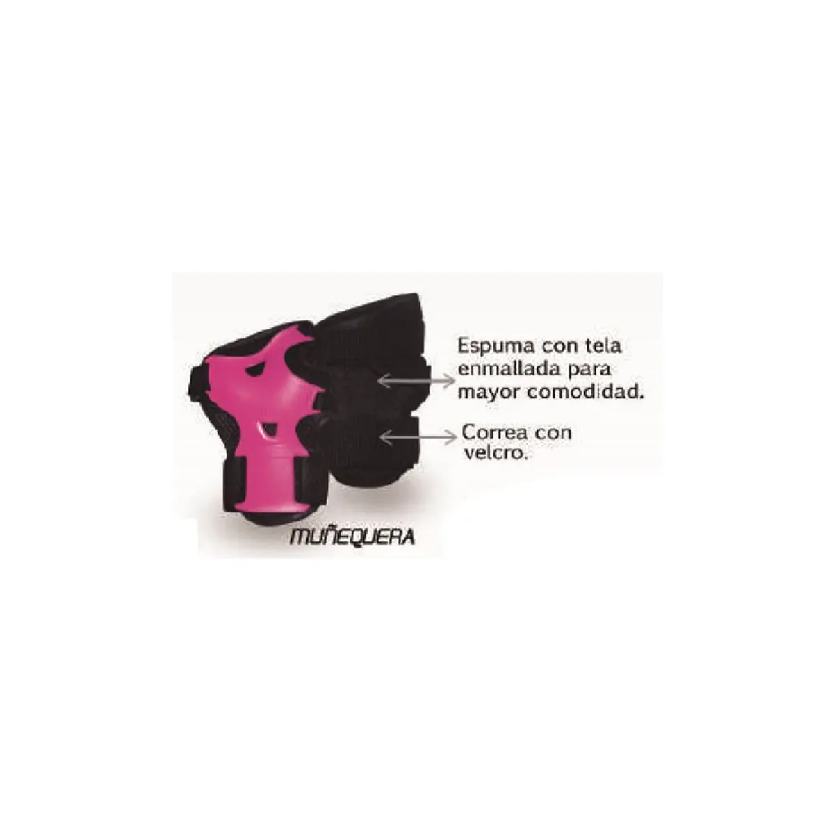 CANARIAM - Kit de protección para patinaje canariam fucsia