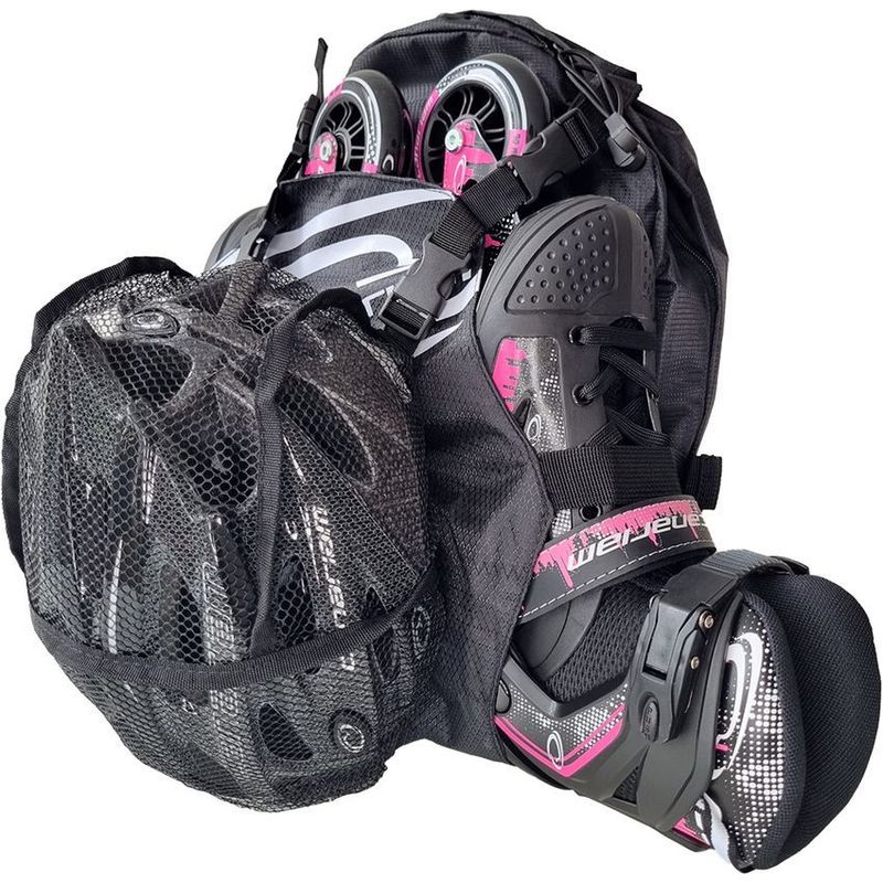 CANARIAM - Maletín Malla Canariam Para Patines Fucsia