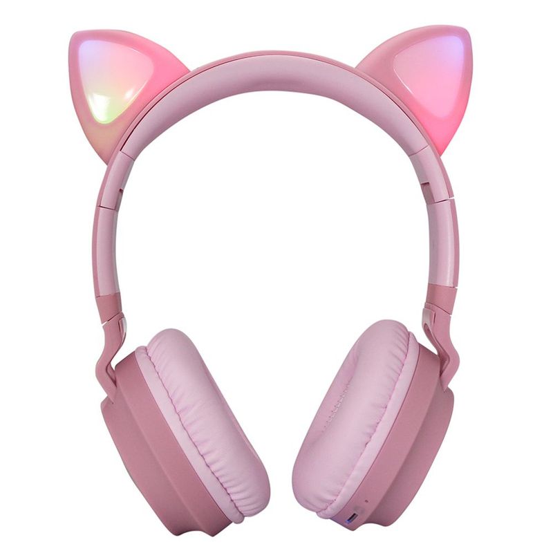 GENERICO - Audifonos Diadema Con Bluetooth Diseño De Gato