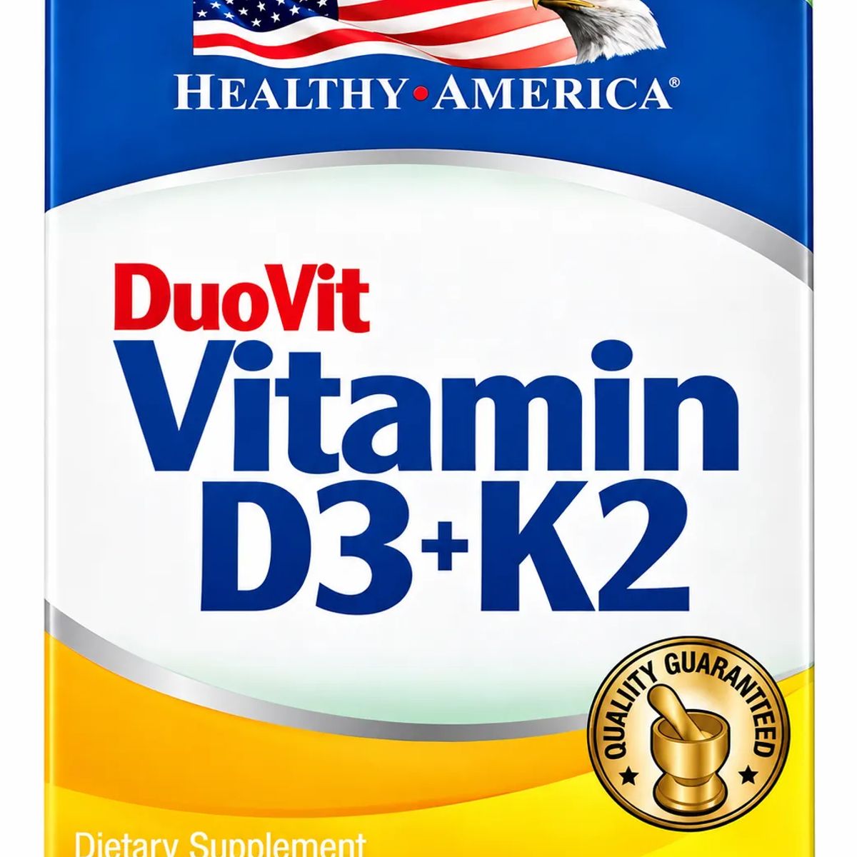 HEALTHY AMERICA - DUOVIT VITAMINA D3 + K2 X 100 SOFTGLES/ HEALTHY AMERICA.