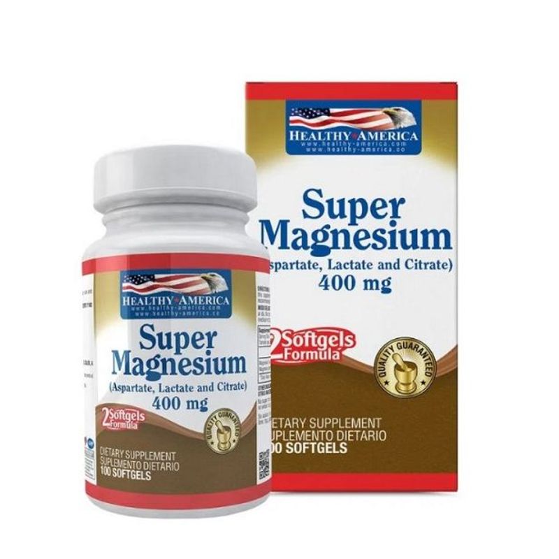 HEALTHY AMERICA - SUPER MAGNESIO Formula X 400 Mg X 100 Soft - Healthy Americ