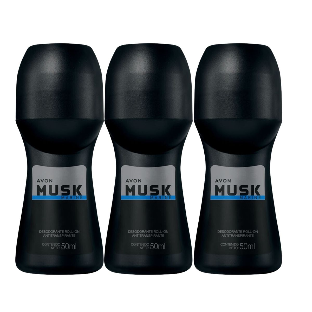 AVON - Desodorante Rollon Musk Marine x3