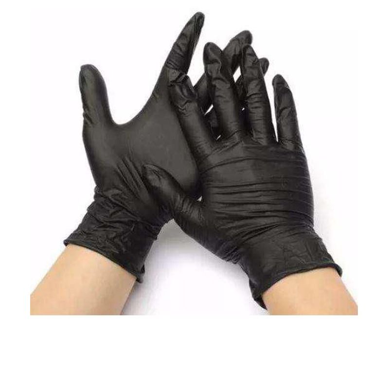 PRECISION CARE - Guantes Nitrilo Negro Talla L x 100 Unidades