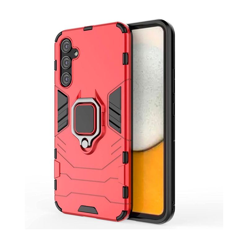GENERICO - Funda Anti Golpes Anillo Compatible con Samsung A24 Rojo