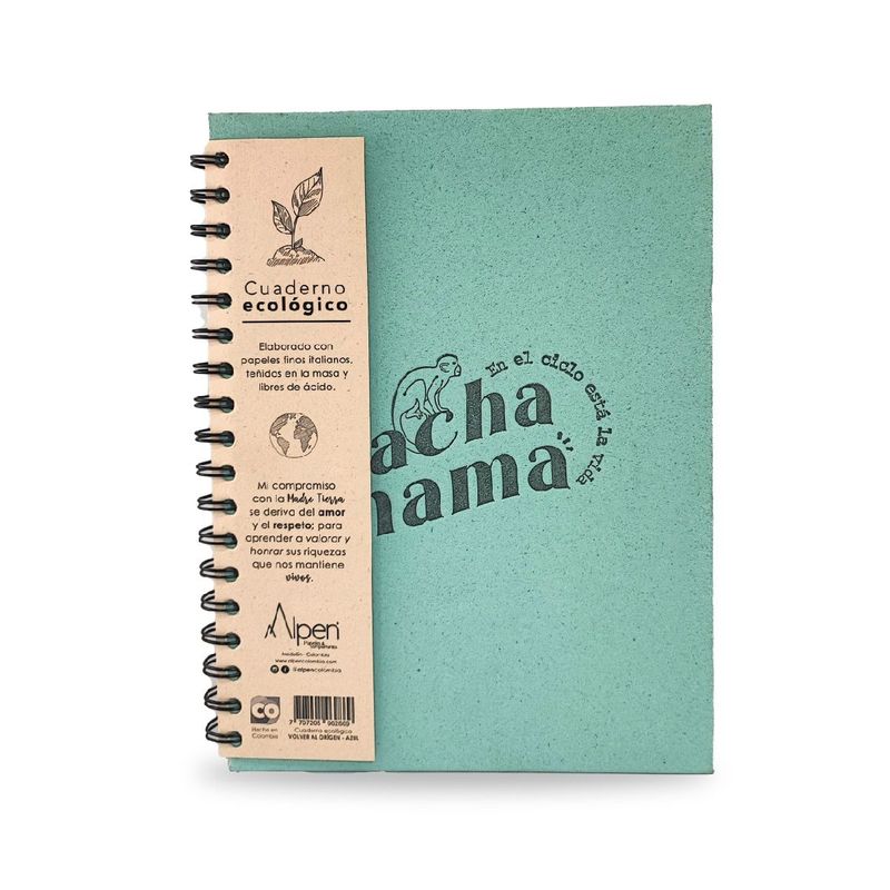 ALPEN - Cuaderno Ecológico Alpen Argollado Bitácora De Puntos X80 H