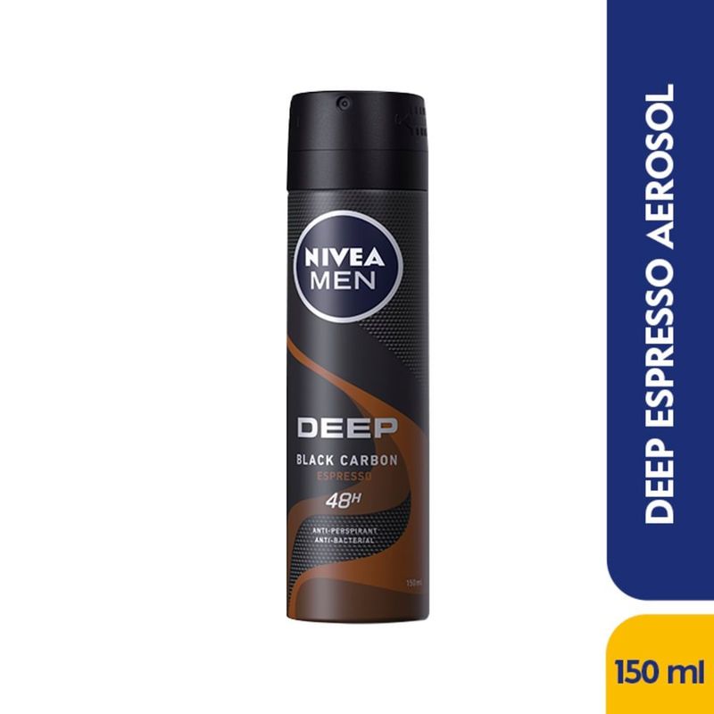 NIVEA - Desodorante Nivea Deep Espresso Black Carbon X 150ml