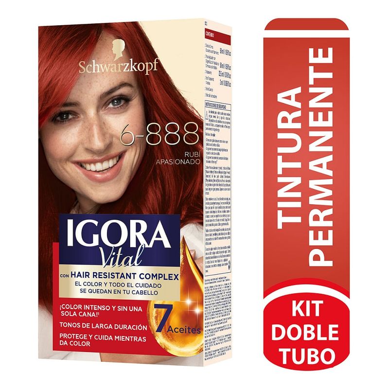 IGORA - Tinte Igora Vital Permanente 6-888 Rubi Apasionado Dt