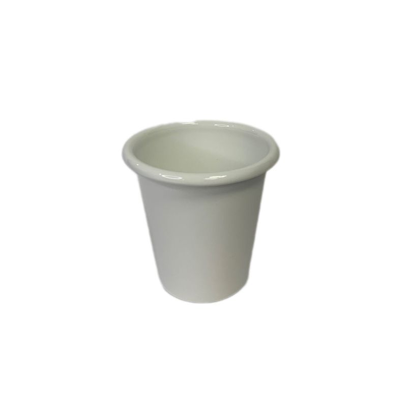 CRIOLLA - Vaso 8 blanco borde blanco Peltre.
