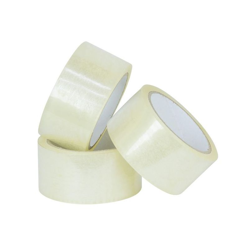 GENERICO - 3x rollos cinta adhesiva pegante transparente pesado