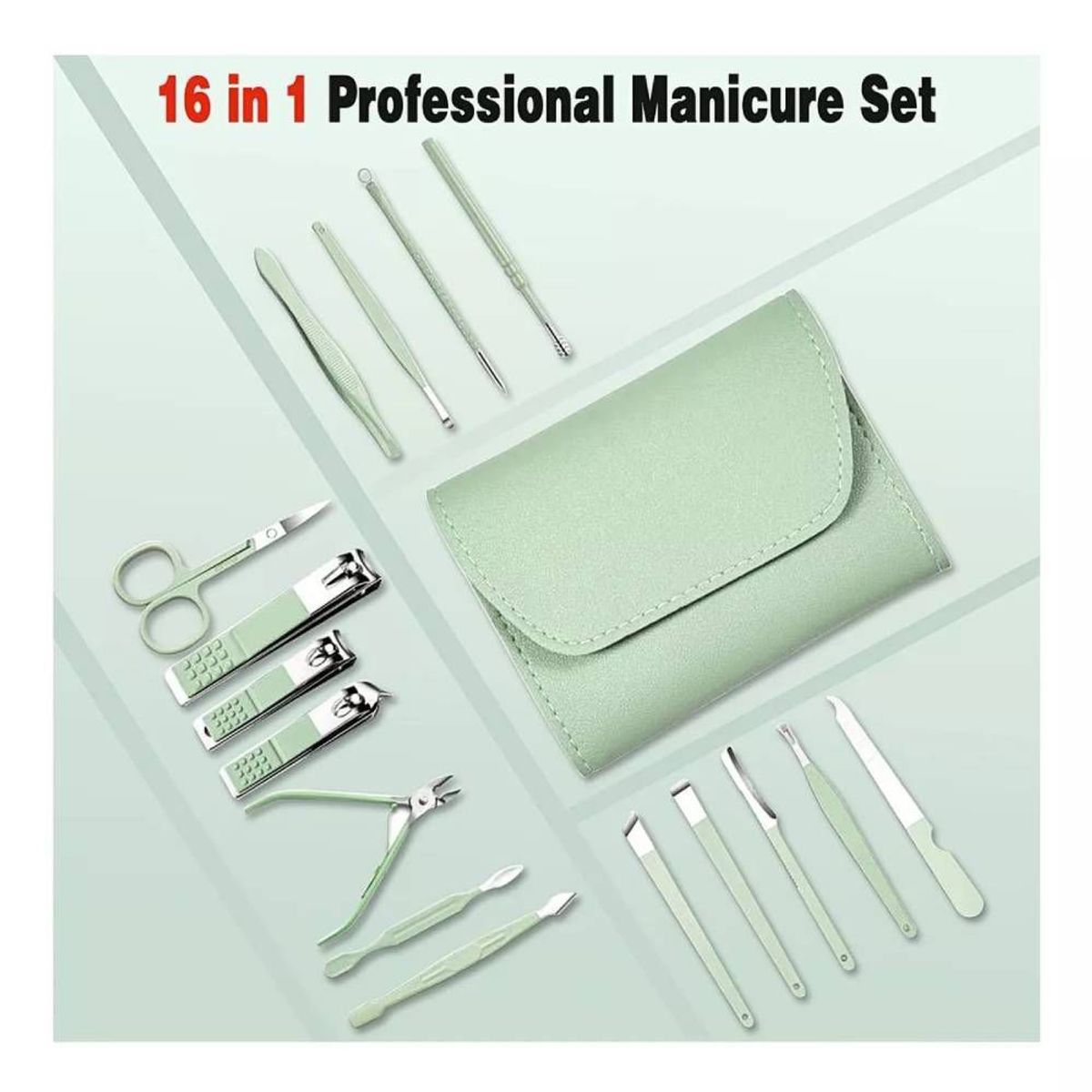 GENERAL - Set Manicure Pedicure Y Cuidado Facil Kit 16 Piezas Estuche