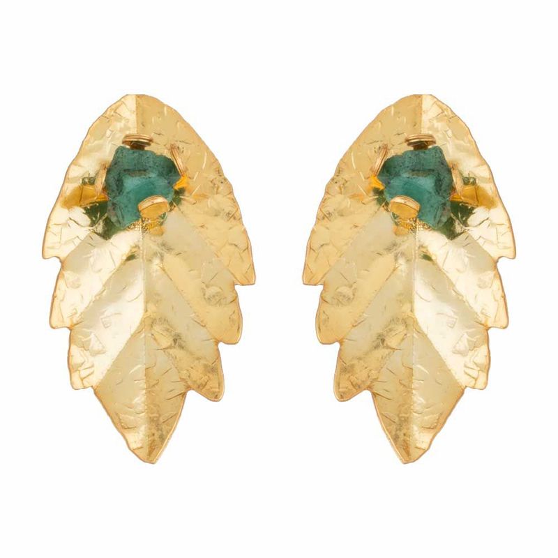 ENIGMA - Aretes Topos Hoja Terrenal.