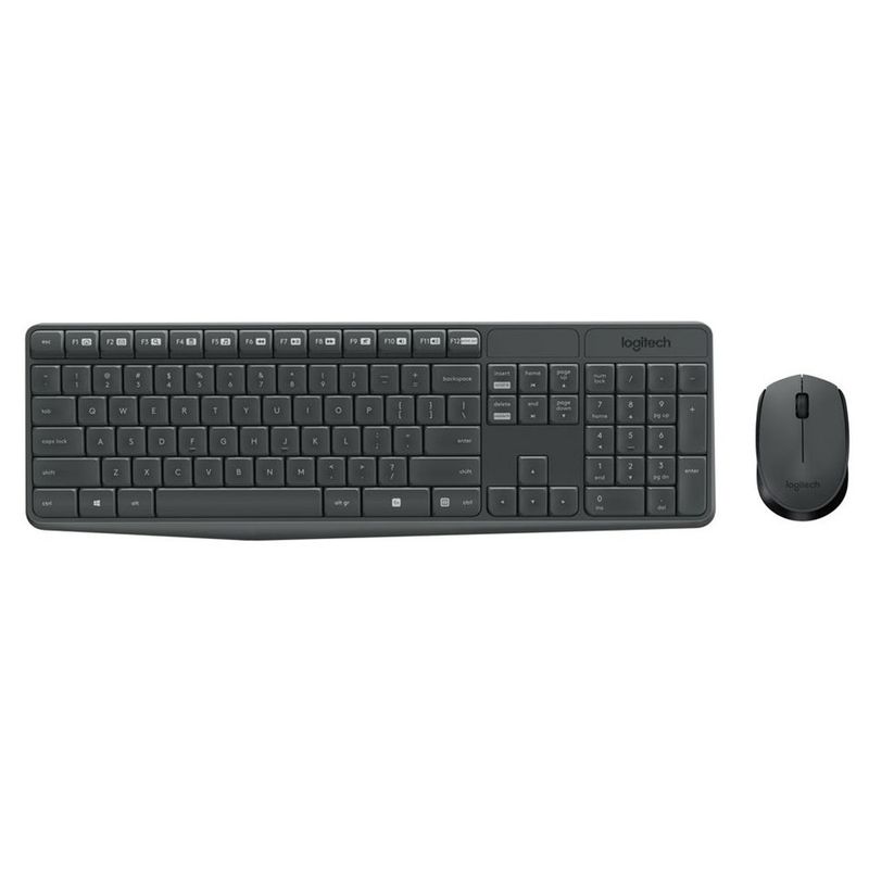 LOGITECH - Combo Teclado y Mouse Inalámbrico Logitech MK235 Español