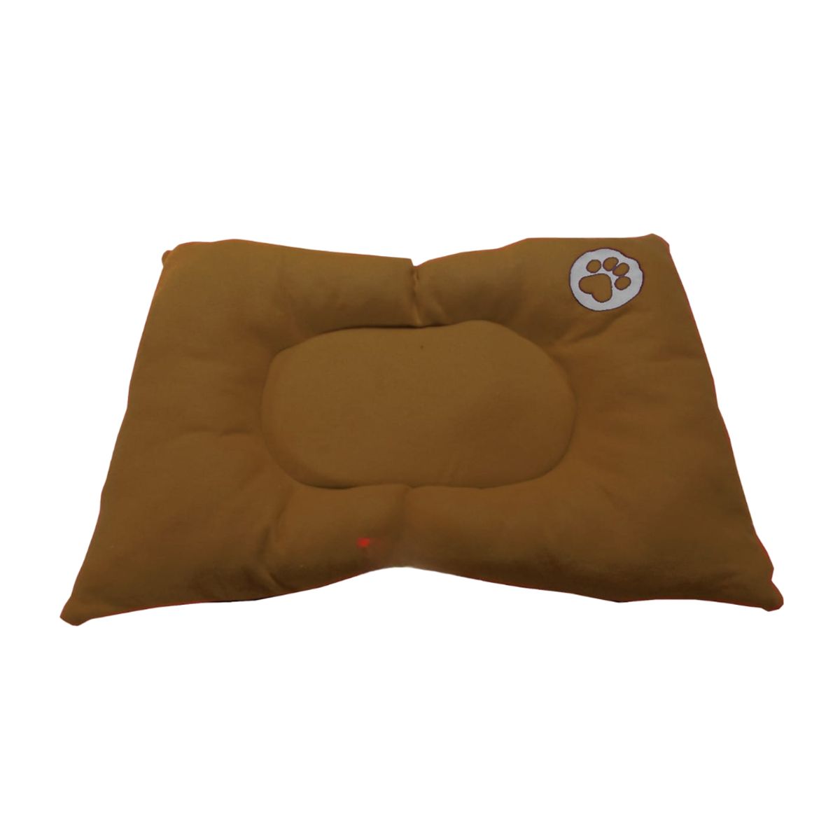 HALLY PET - Colchón premium gigante huella bordada mascota Marron