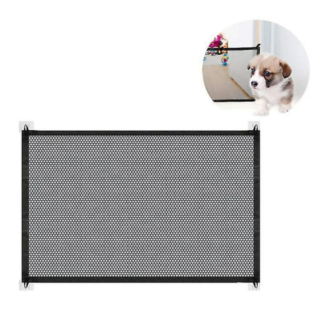 TELEPRODUCTOSBOGOTA - Puerta Para Perros Mascotas Y Bebes Malla Interior 180x73cm