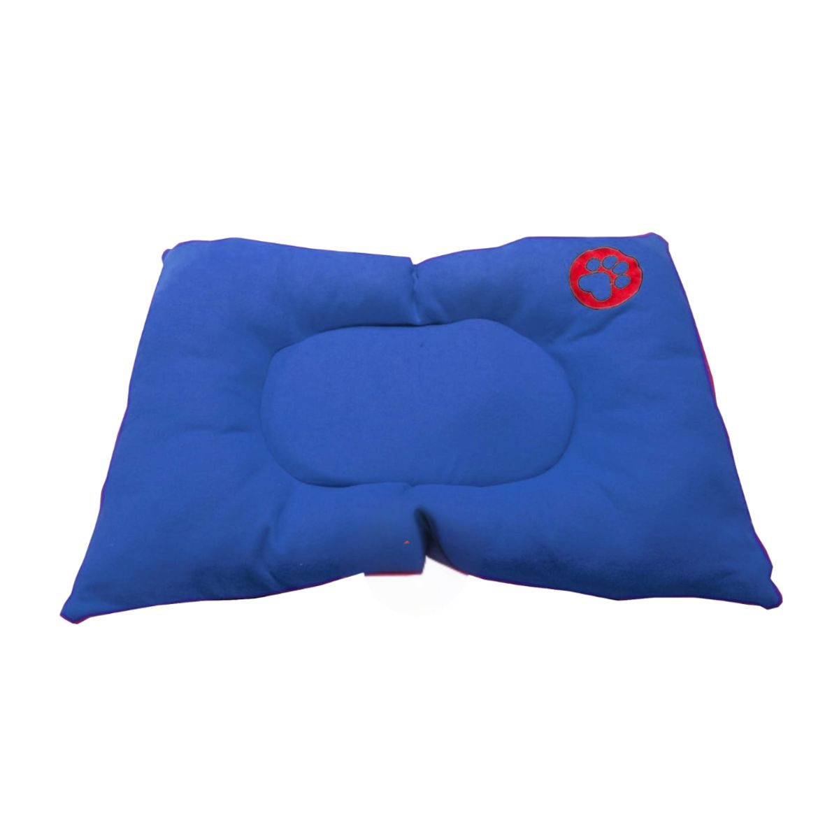 HALLY PET - Colchón premium gigante huella bordada mascota Azul Claro