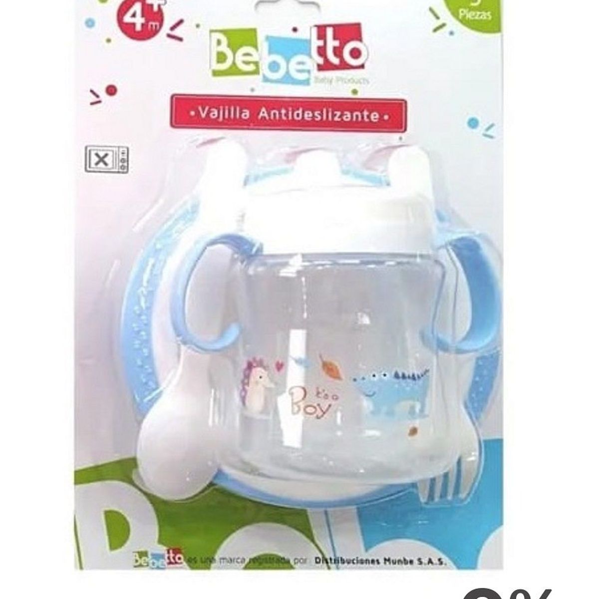 BEBETTO - Plato Antiderrame para Bebe Bebetto Ref004C