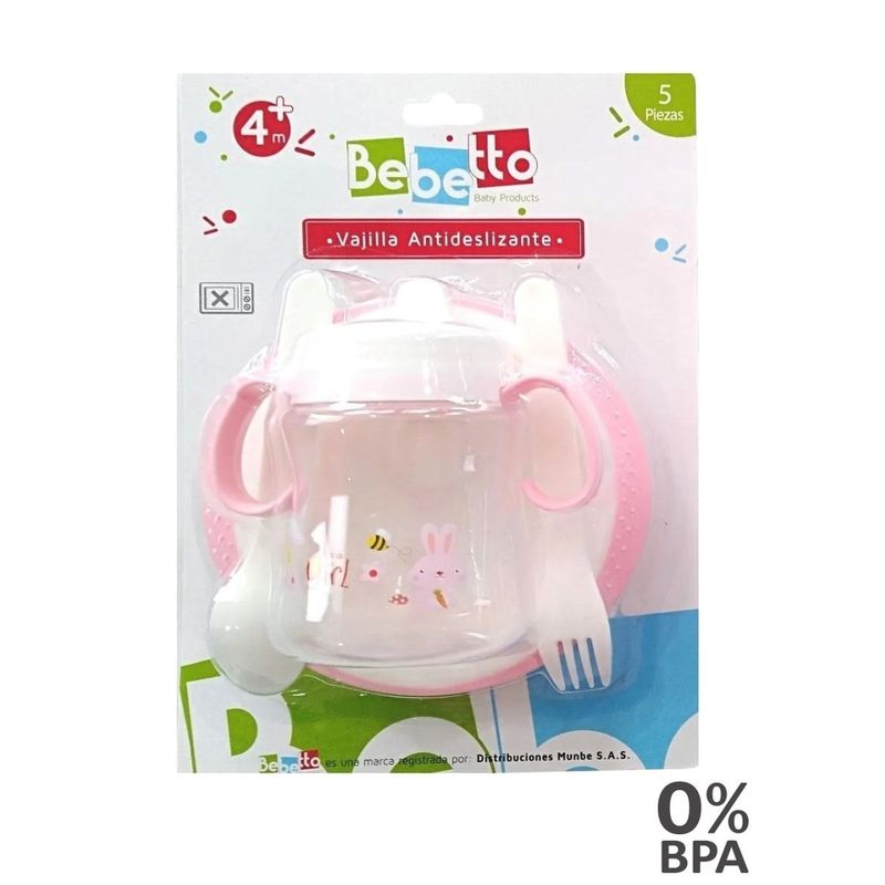 BEBETTO - Plato Antiderrame para Bebe Bebetto Ref004C