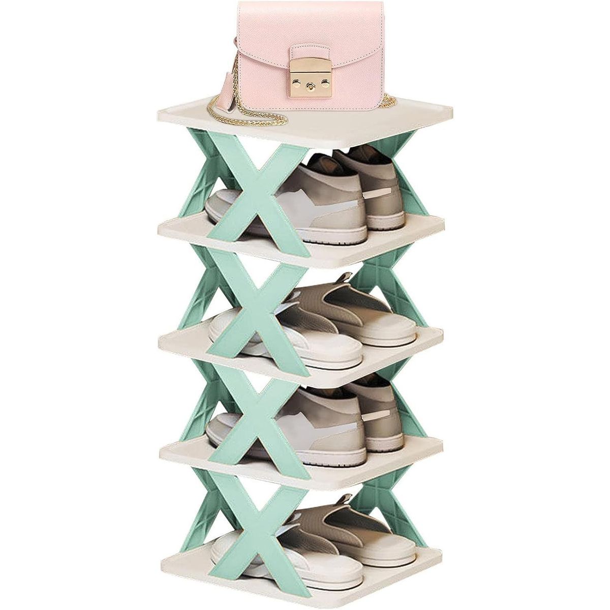 ONE PIXEL - Organizador Zapatero 4 Niveles Plegable Vertical