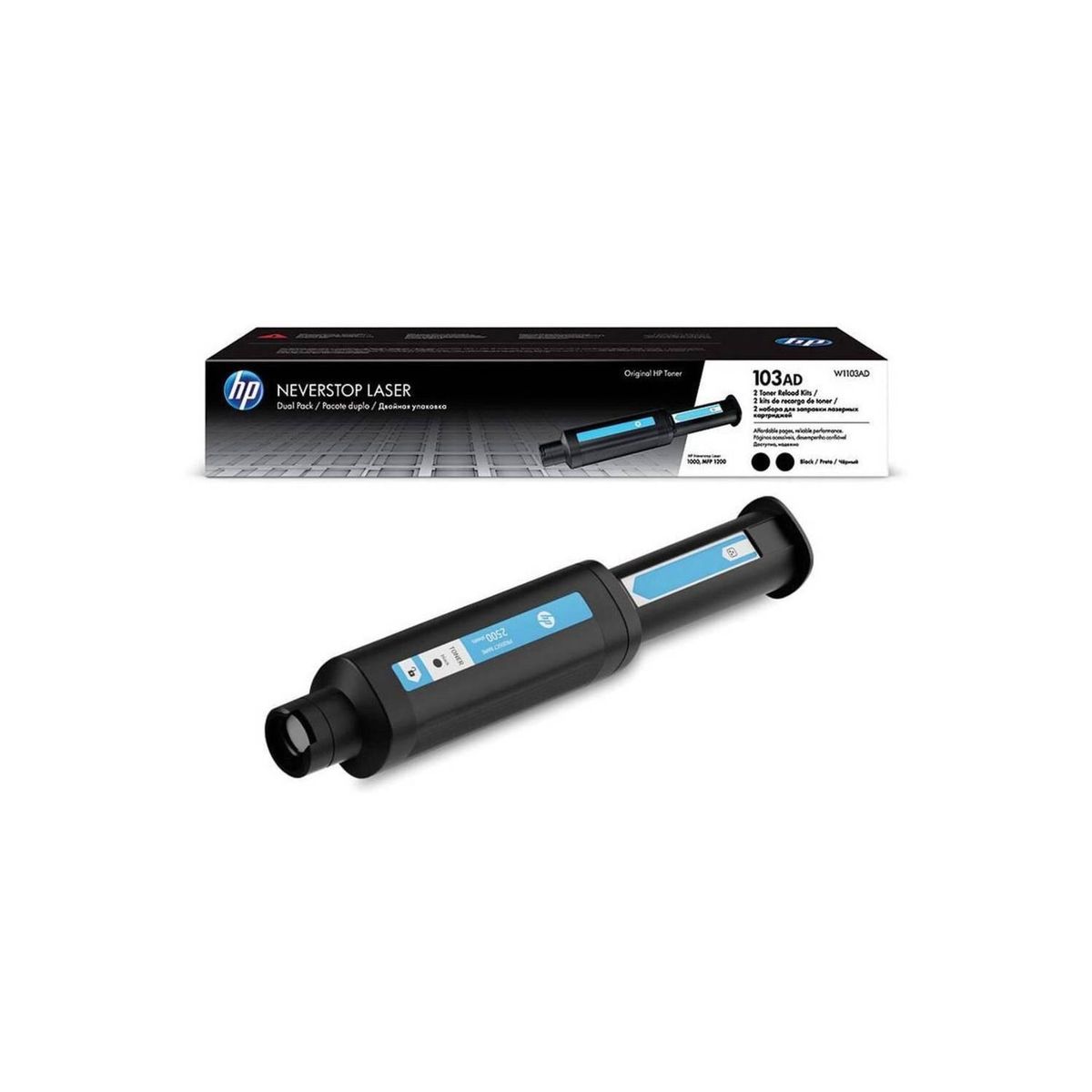 HP - Pack De Tóner Dual 103AD Negro Rendimiento 2.500 Páginas