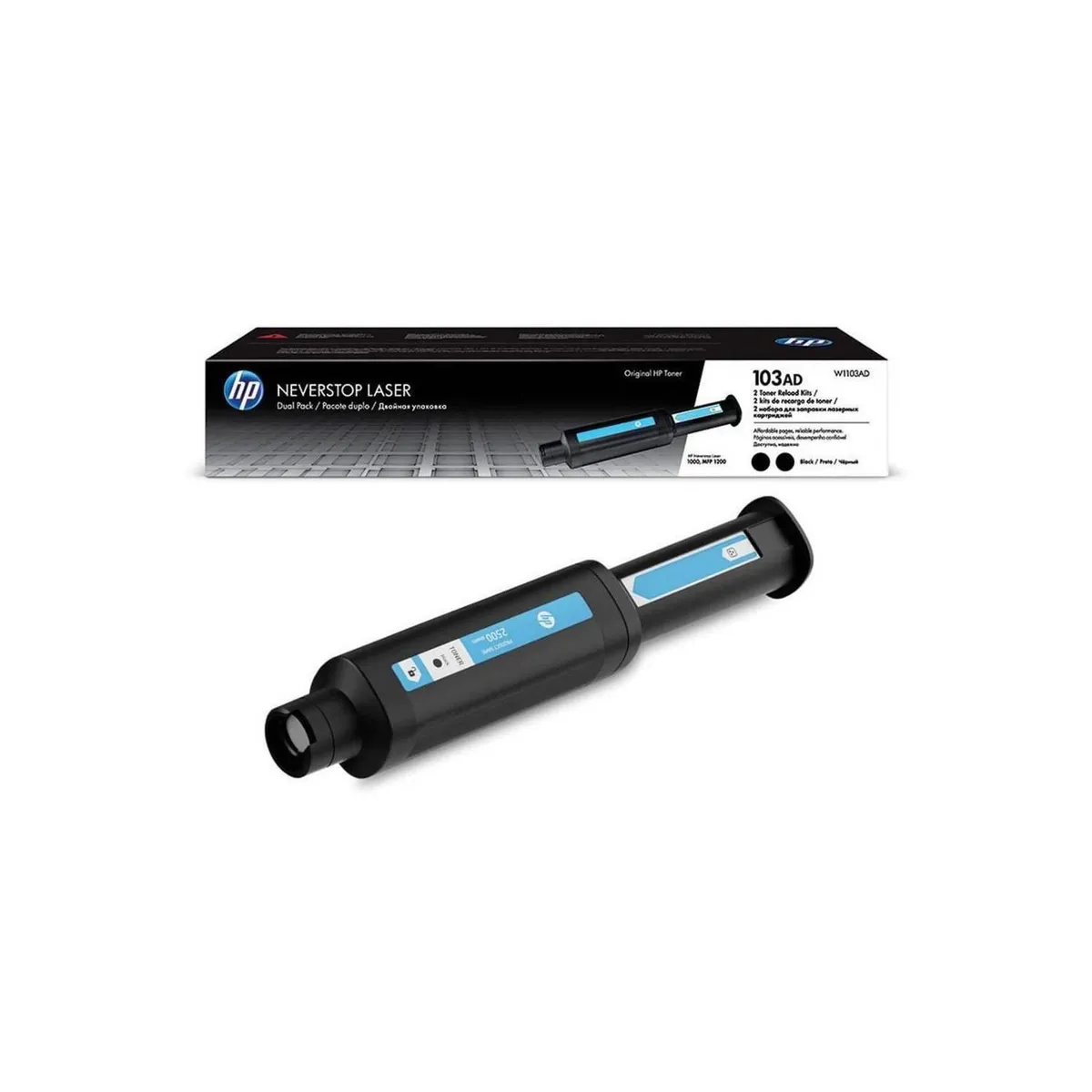 HP - Pack De Tóner Dual 103AD Negro Rendimiento 2.500 Páginas