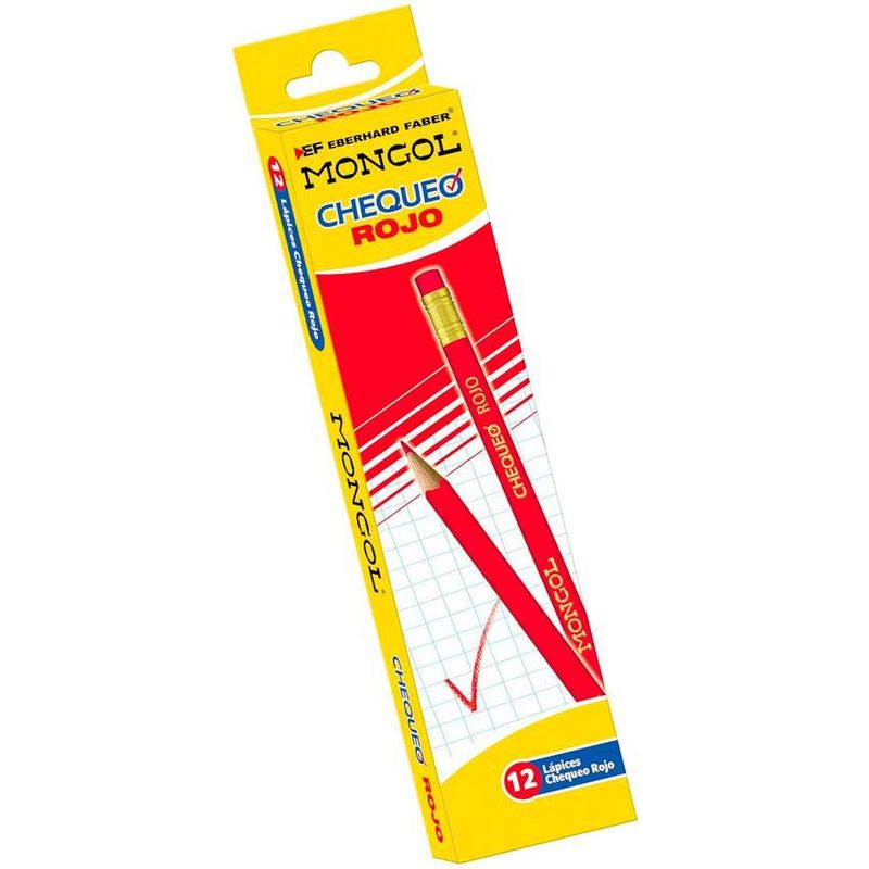 MONGOL - Lápiz Rojo Mongol Caja X12 Unidades