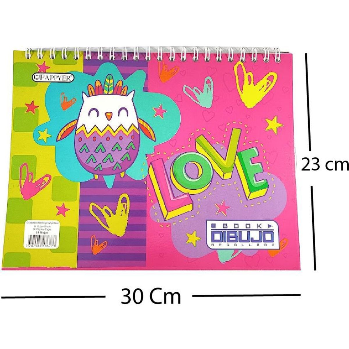 PAPPYER - Block Escolar Papyer, De Dibujo, Argollado X 18 Hojas.