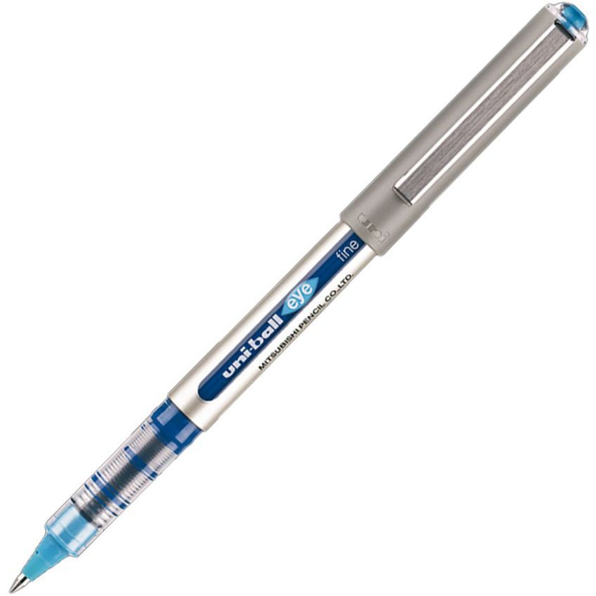 UNI BALL - Bolígrafo Uniball Eye Fine Azul Claro. Trazo Fino de 0.7 mm