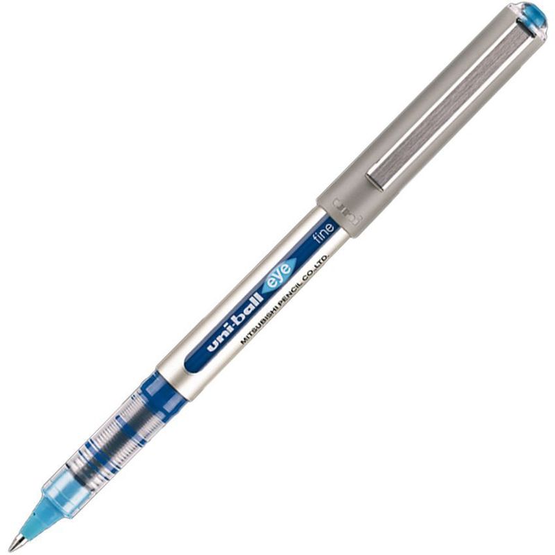UNI BALL - Bolígrafo Uniball Eye Fine Azul Claro. Trazo Fino de 0.7 mm