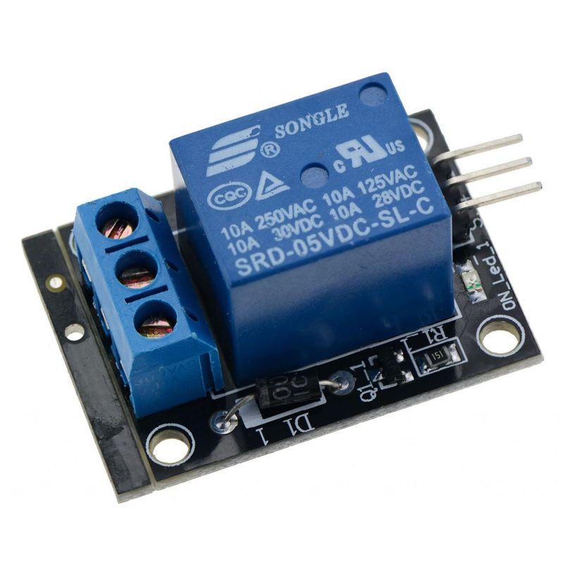GENERICO - 4 Módulos Relé De 5v Para Arduino 1 Canal X 4 Unidades