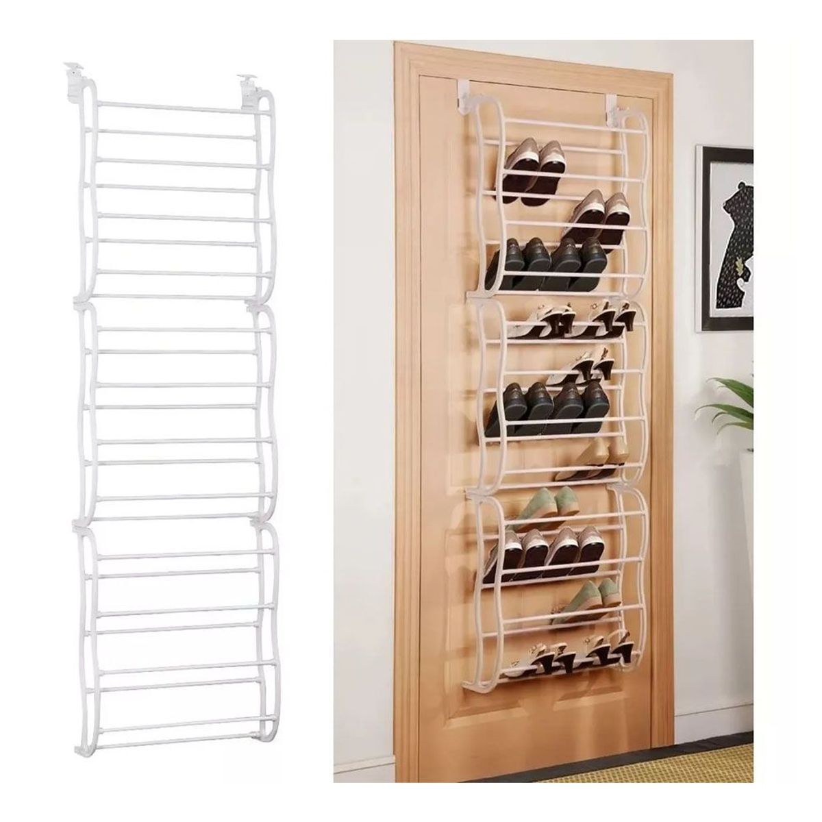 ONE PIXEL - Organizador Zapatos Rack Puerta 36 Pares Resistente Zapatero