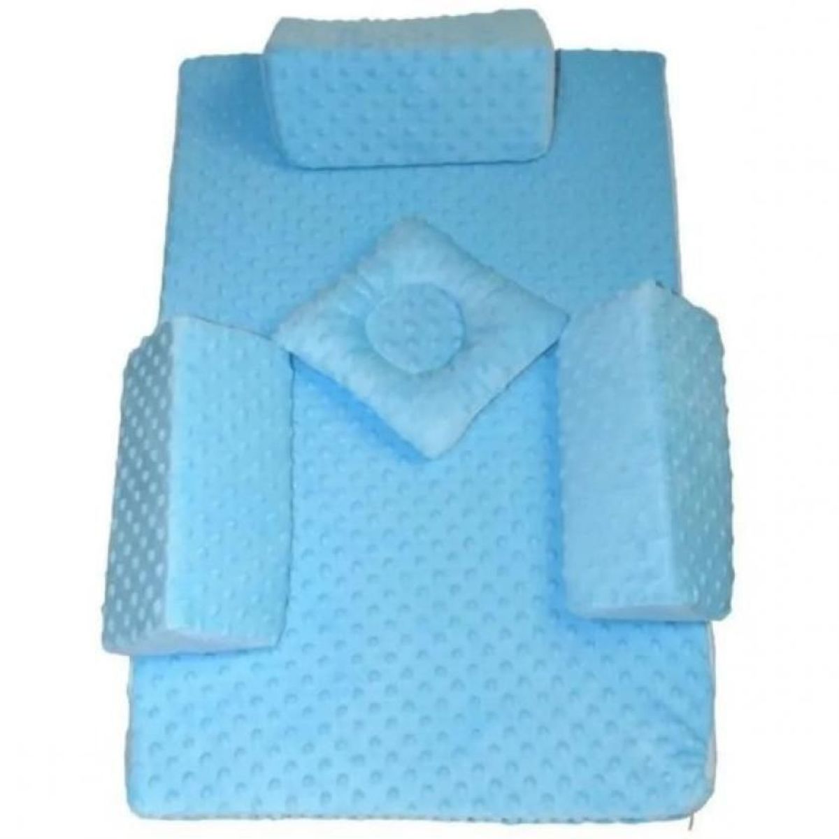 GENERICO - Colchoneta antirreflujo de bebe antialérgica 50x75x14 azul