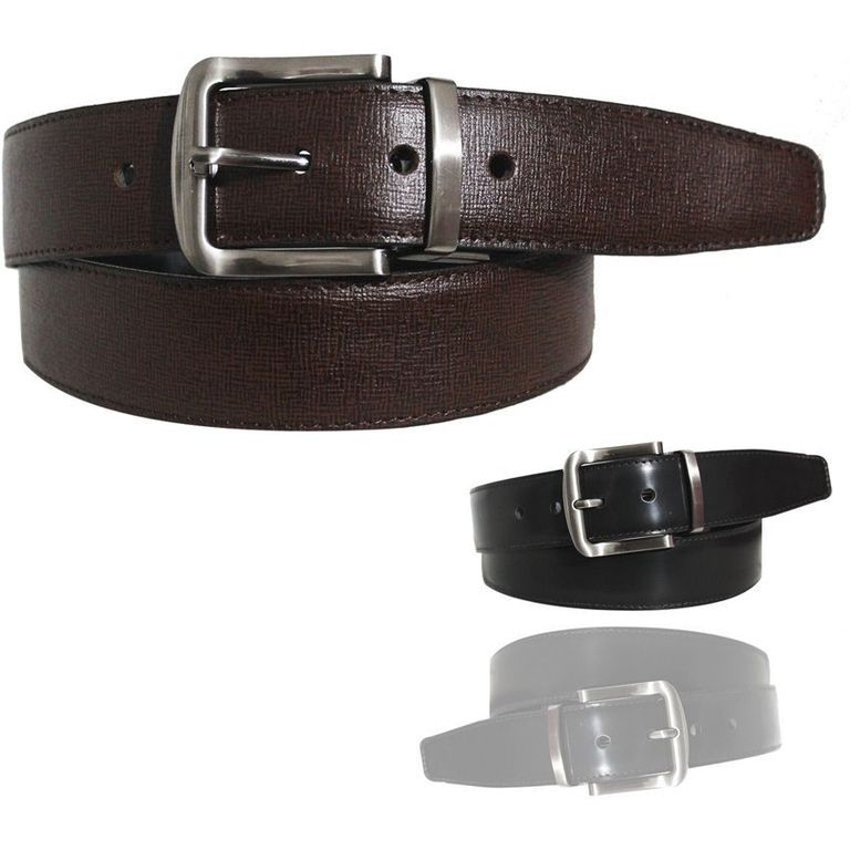 Correa-cinturon en cuero doble faz formal para hombre DHOAL | falabella.com