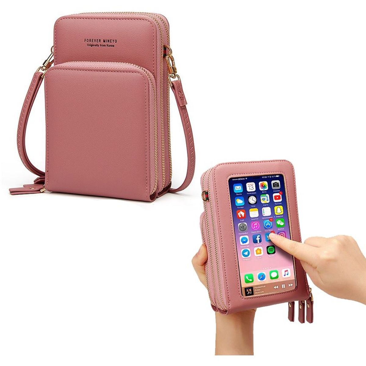 MULTIPLACE COLOMBIA - Bolso manos libres de mujer para celular y documentos