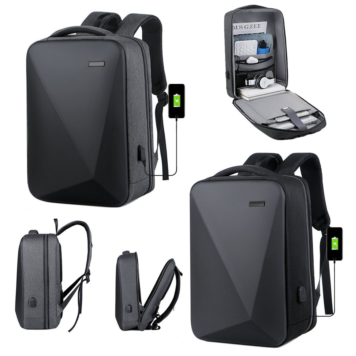 MULTIPLACE COLOMBIA - Morral antirrobo grande impermeable para portátil con clave-