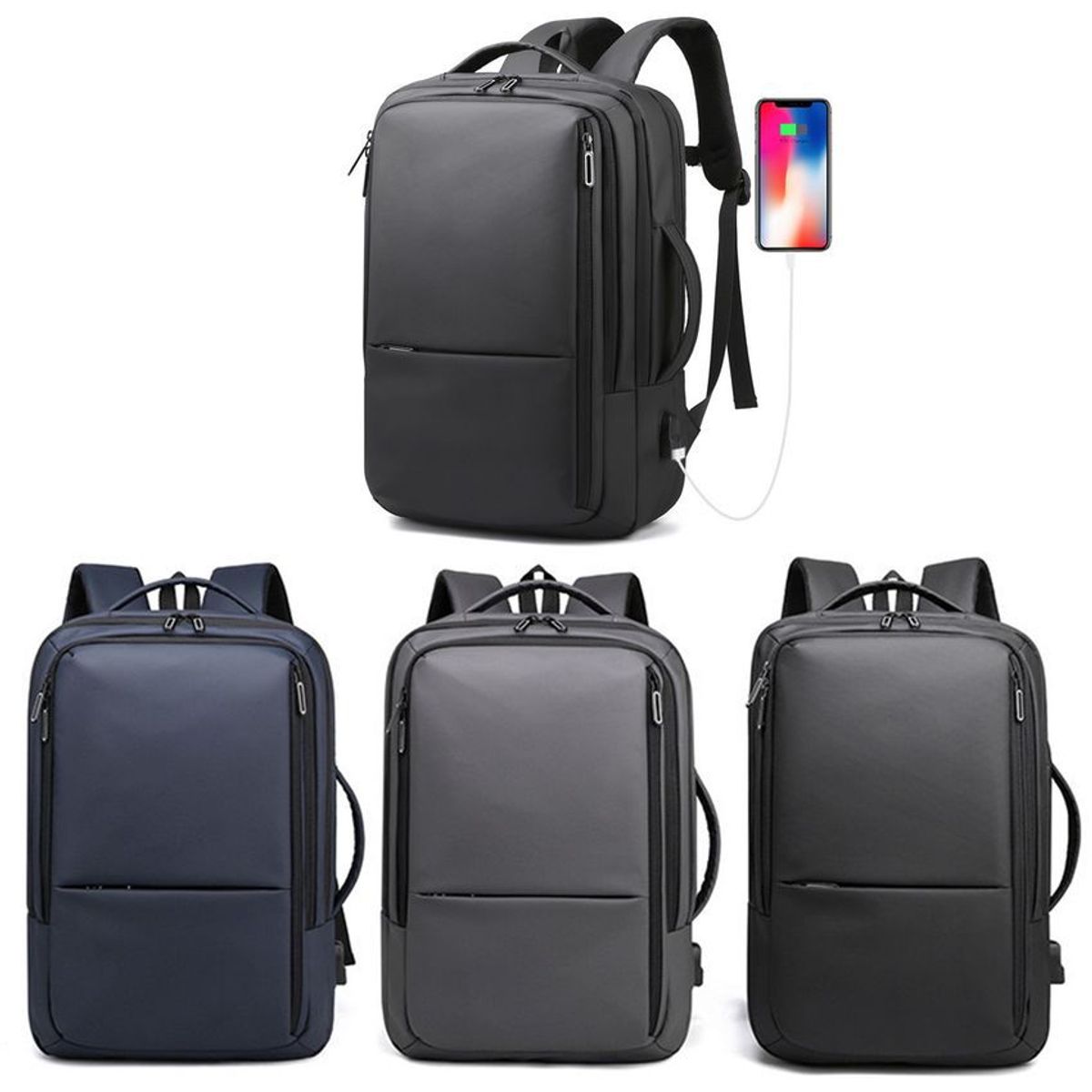 MULTIPLACE COLOMBIA - Morral para hombre ejecutivo impermeable para portátil importado