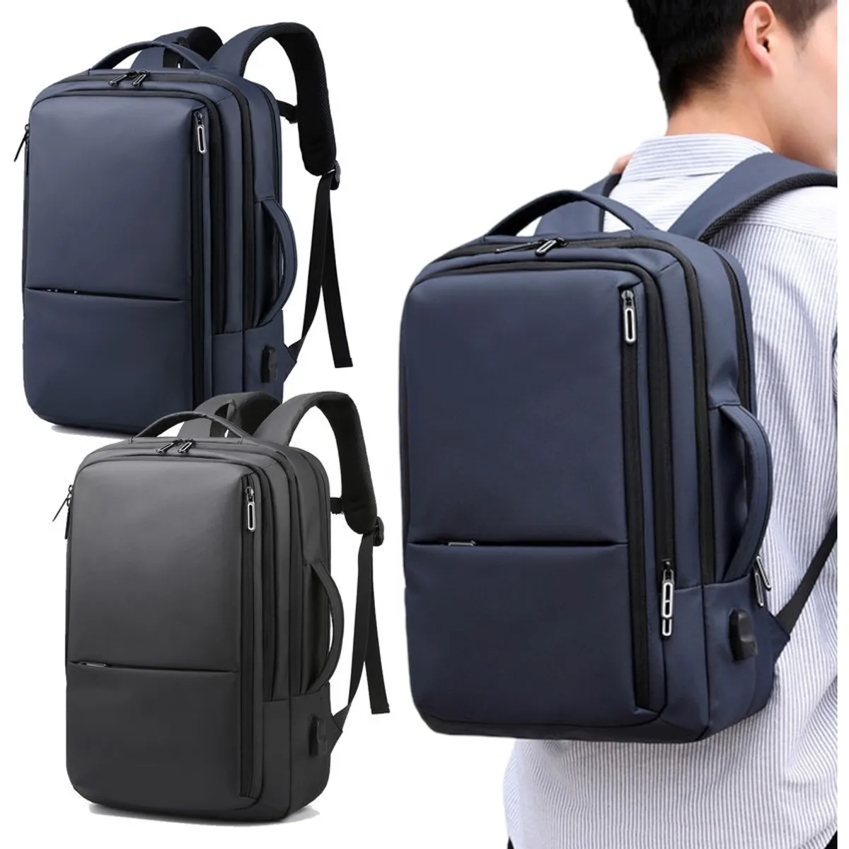 MULTIPLACE COLOMBIA - Morral para hombre ejecutivo impermeable para portátil importado
