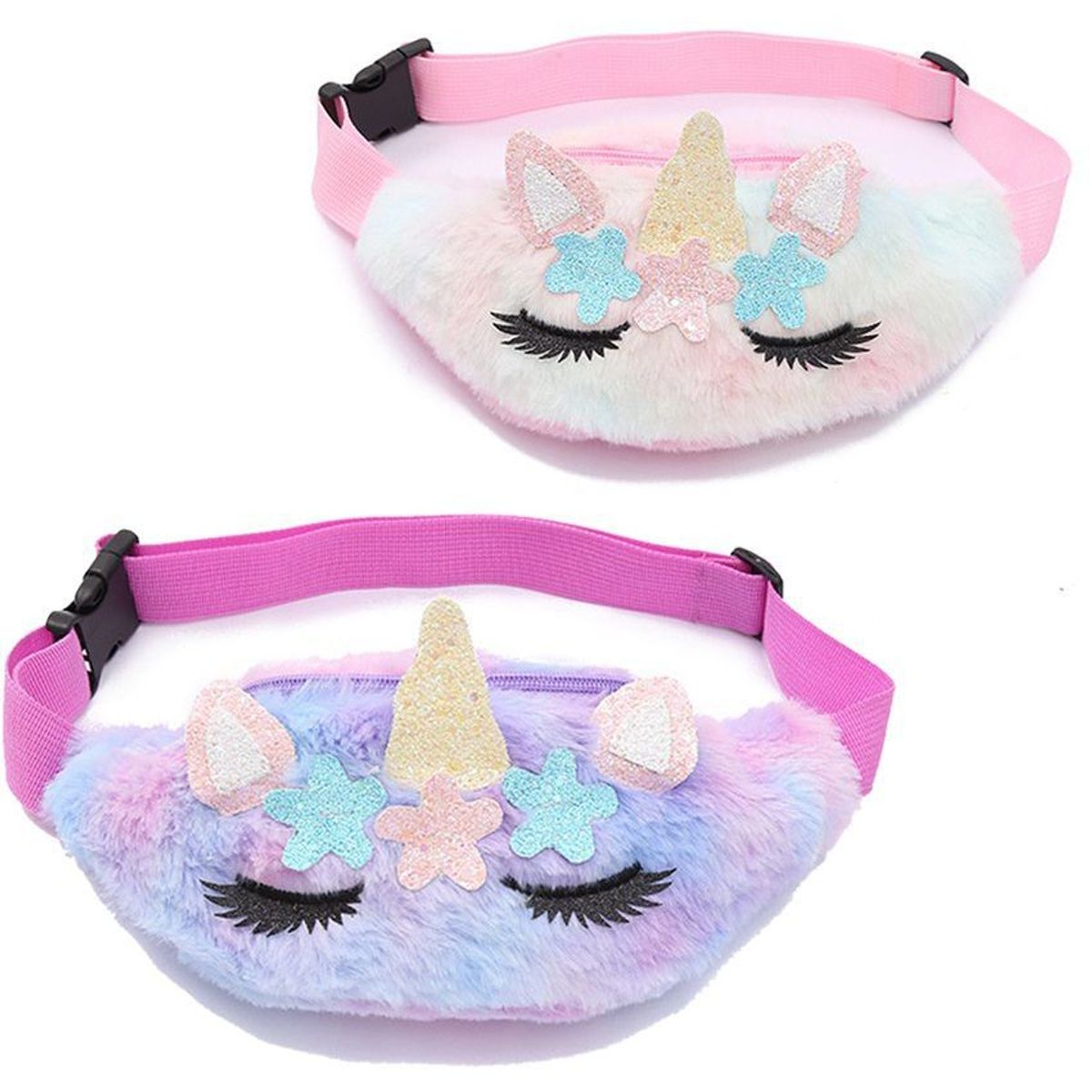 SPORT FITNESS - Canguro riñonera para niña en peluche importado de alta calidad-