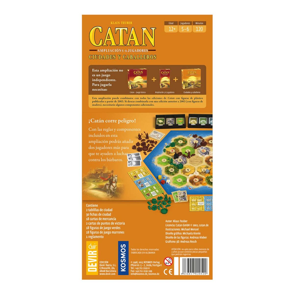 DEVIR - Catan Ciudades Y Caballeros Ampliacion 5-6 Jugadores