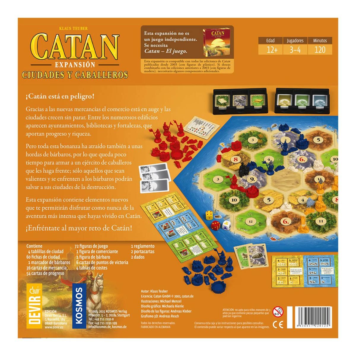 DEVIR - Catan Ciudades Y Caballeros Expansión Juego De Mesa Esp