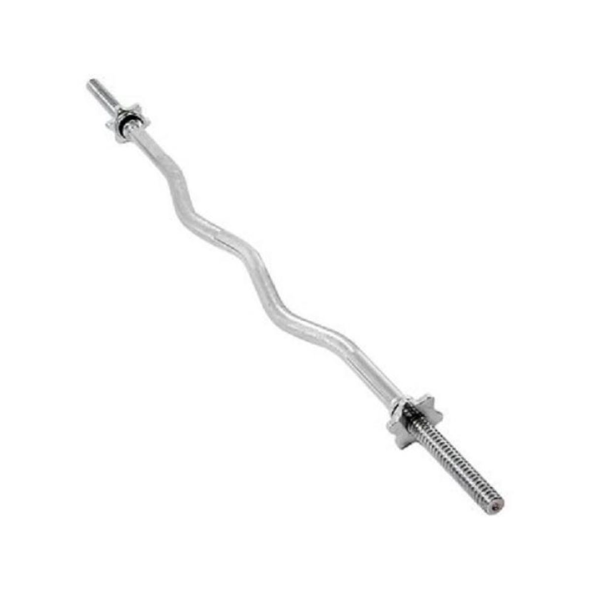 GENERICO - Barra z curva para pesas de 150cm discos gym fitness