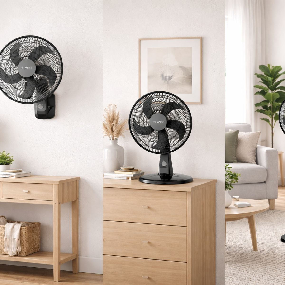 SANKEY - Ventilador UltraPotente Turbo 3 en 1 90W Sankey FN18M35B