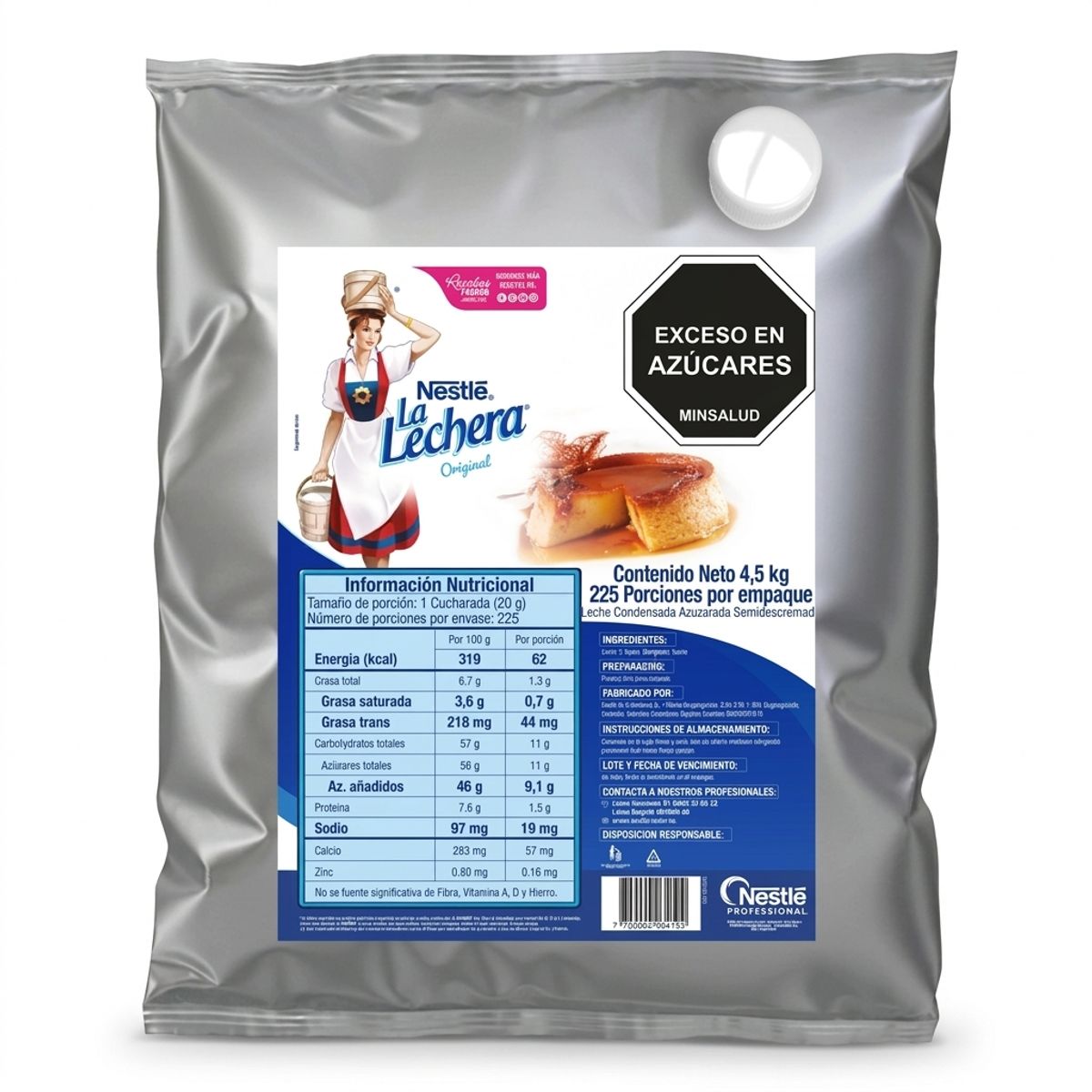 NESTLE - Leche Condensada La Lechera X 4500g