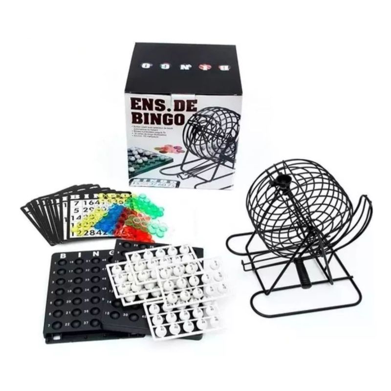 GENERICO - Bingo Familiar Juego De Mesa Profesional balotera giratoria