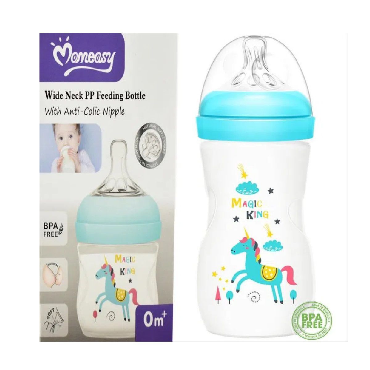 MUNDO BEBE - Tetero Anticólicos Antireflujo Para Bebe bebé 8 Oz