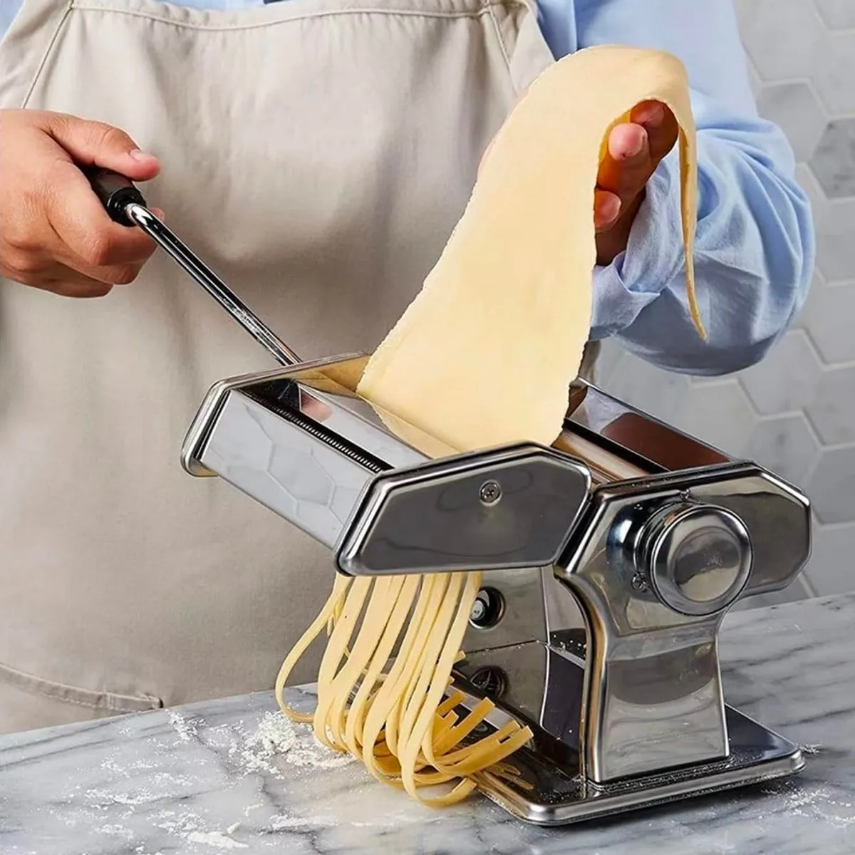 GENERICO - Maquina para hacer pasta acero 3 funciones