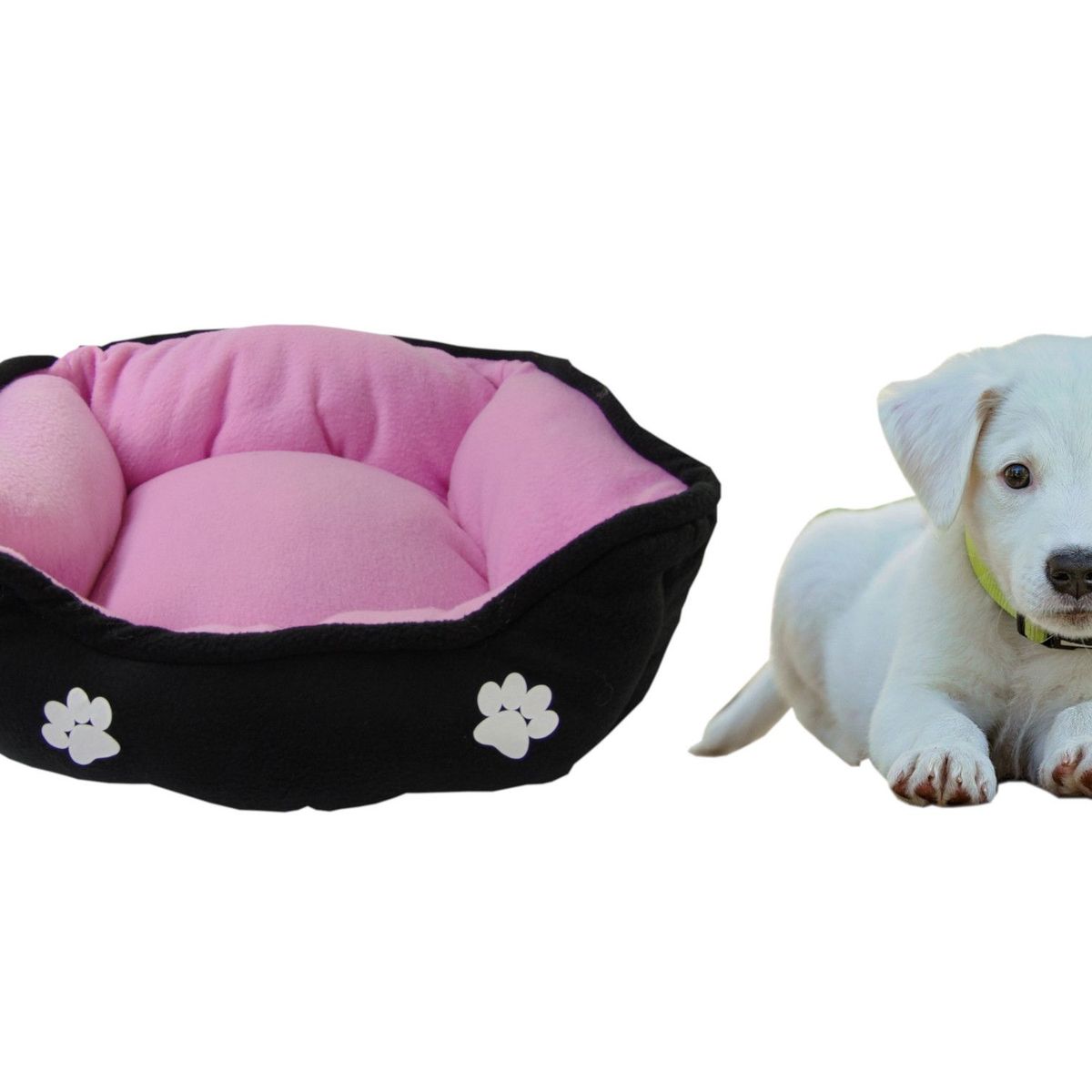 HALLY PET - Cama grande doble faz para mascota Rosado.